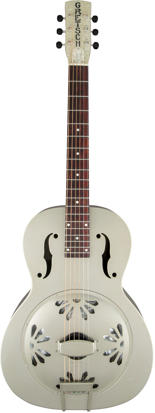 G9201 Honey Dipper Resonator con manico rotondo e cono biscuit, Shed Roof