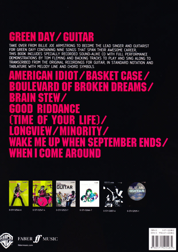 Green Day - Guitar Play Along + CD