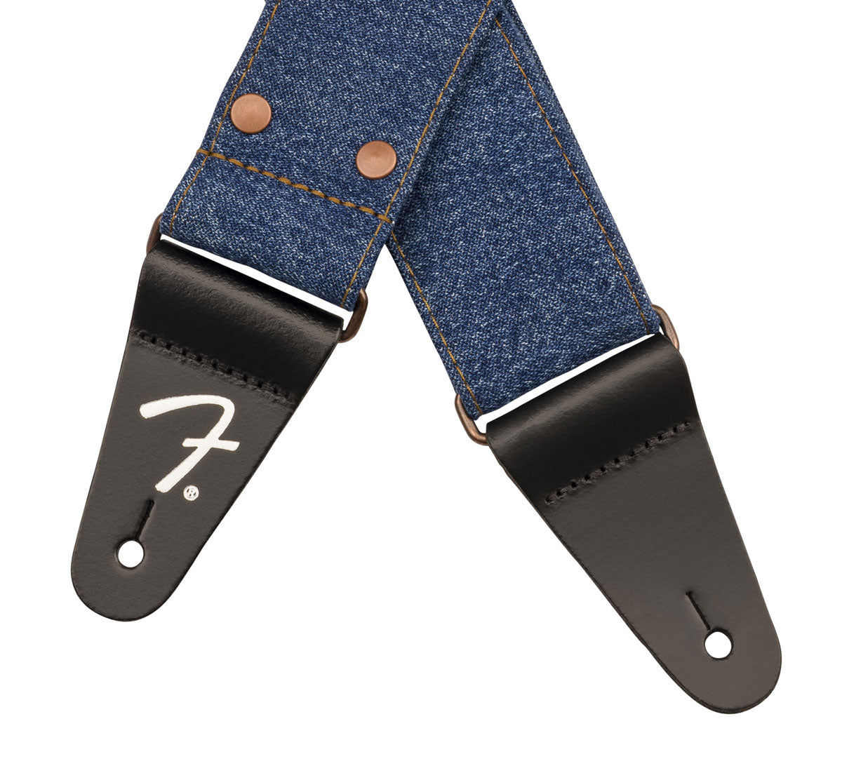 x Wrangler tracolla in denim con borchie indaco
