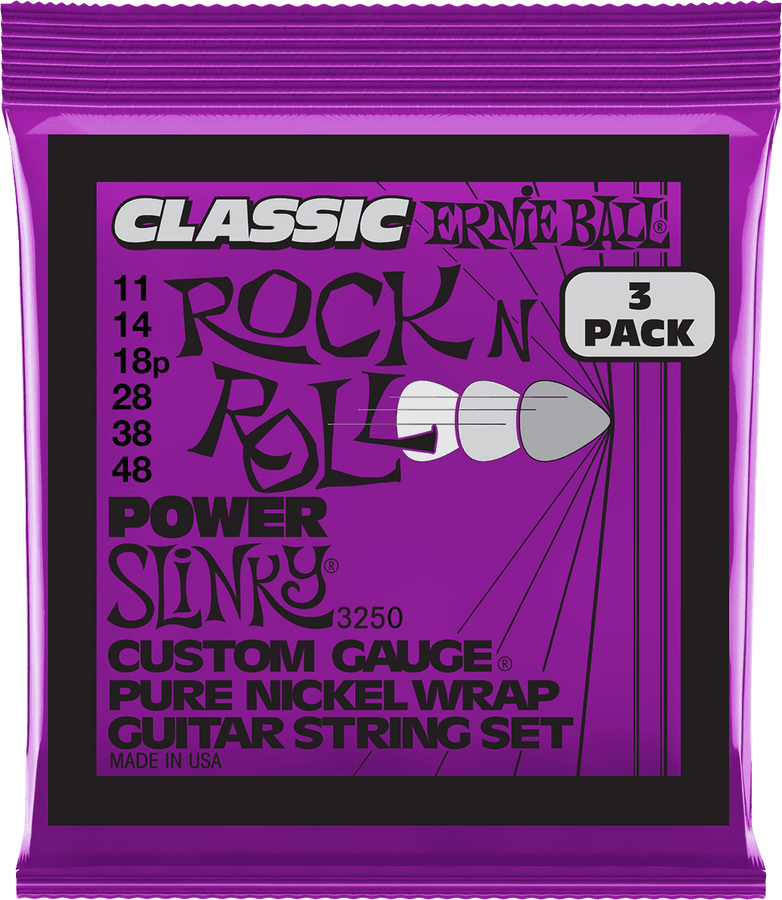 3250 Classic RNR Power Slinky 11-48 Confezione da 3