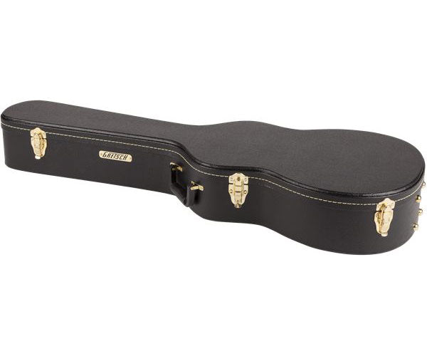 G6296 Custodia flat top per risonatore a manico tondo, nera