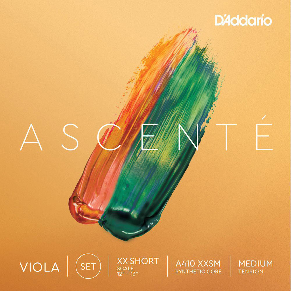 D'ADDARIO STRING SET FOR VIOLA ASCENTE ULTRA-ULTRA-SHORT PITCH MEDIUM TENSION