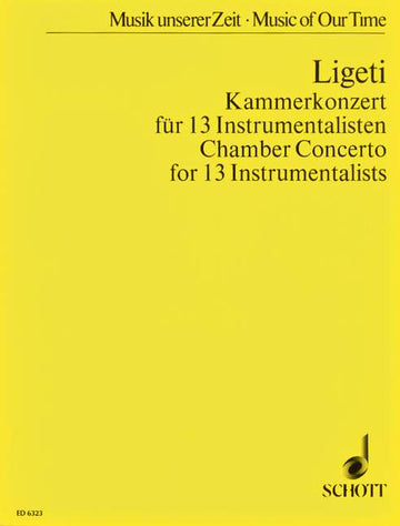 Ligeti Gyorgy - Kammerkonzert - Score