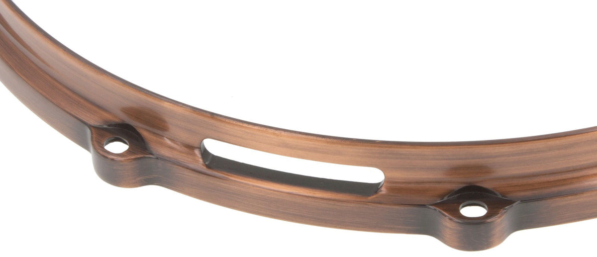 Hdc3-14-8Svbc 14" 8 Holes Snare Side 3Mm Die Cast Drum Hoop Vintage Brushed Copper