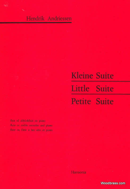 Andriessen H. - Kleine Suite - flauto dolce contralto e pianoforte