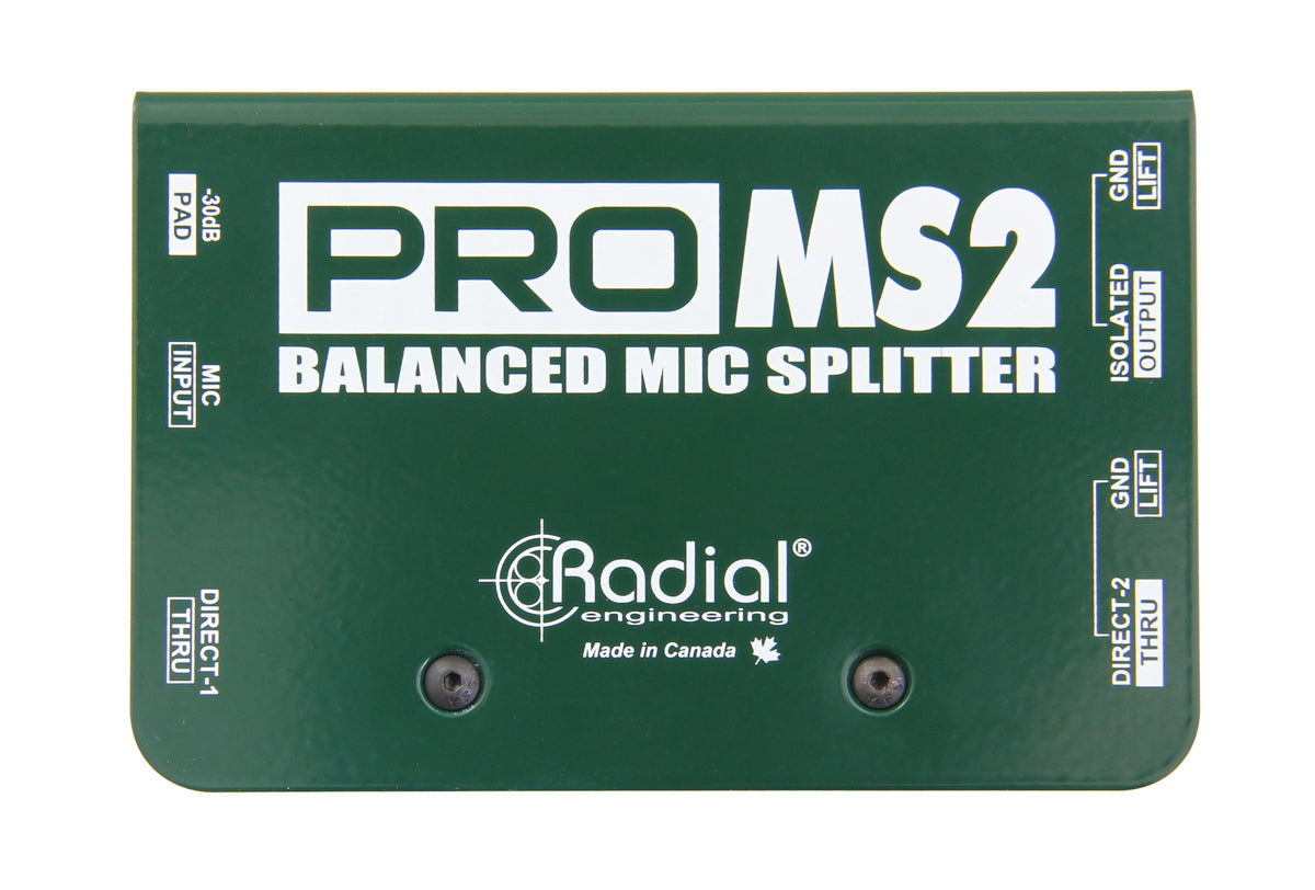 PRO MS2 MICROPHONE SPLITTER