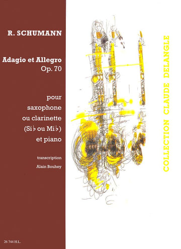 Schumann R. - Adagio e Allegro in La maggiore Op.70 - Sassofono o Clarinetto e Pianoforte
