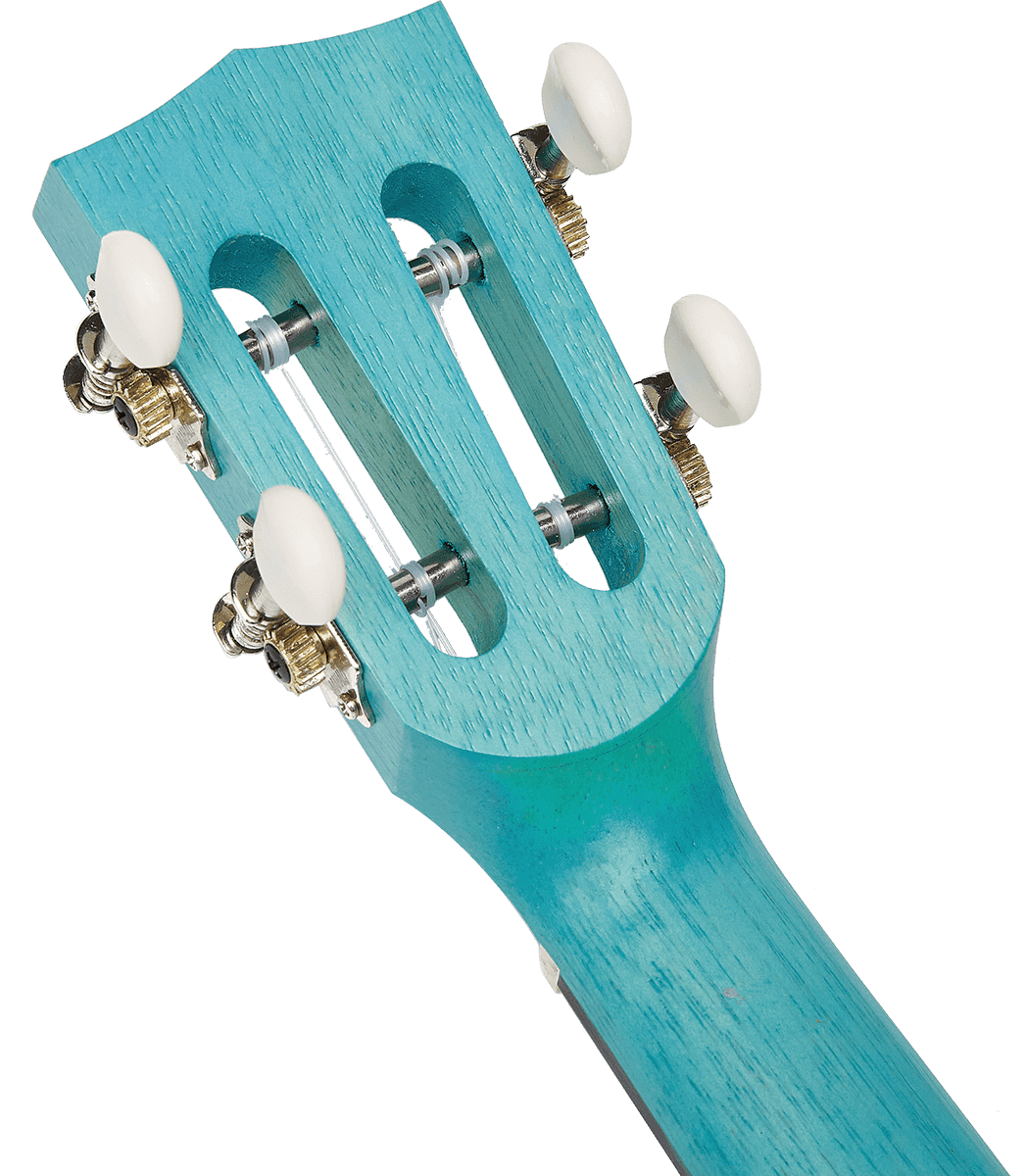 Ukulele Island Concert Blu acquamarina + Custodia