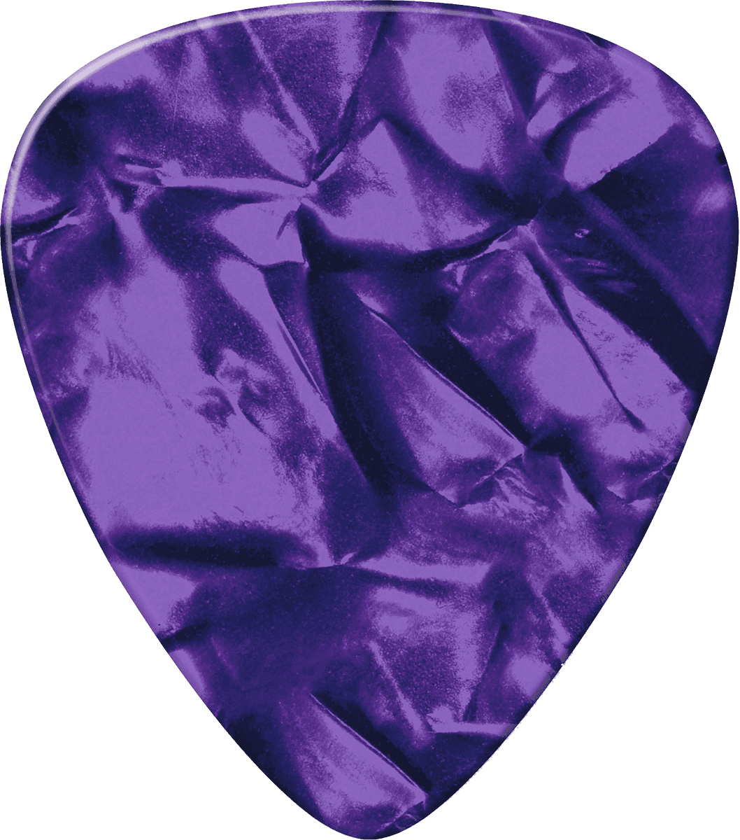 12 x plettri medi in celluloide genuino viola