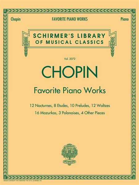 CHOPIN FREDERIC FAVORITE PIANO WORKS - PIANO SOLO