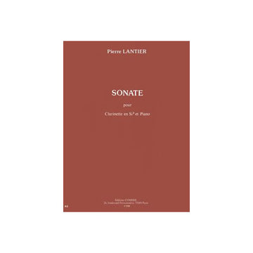 Lantier - Sonate - Clarinette Sib et Piano