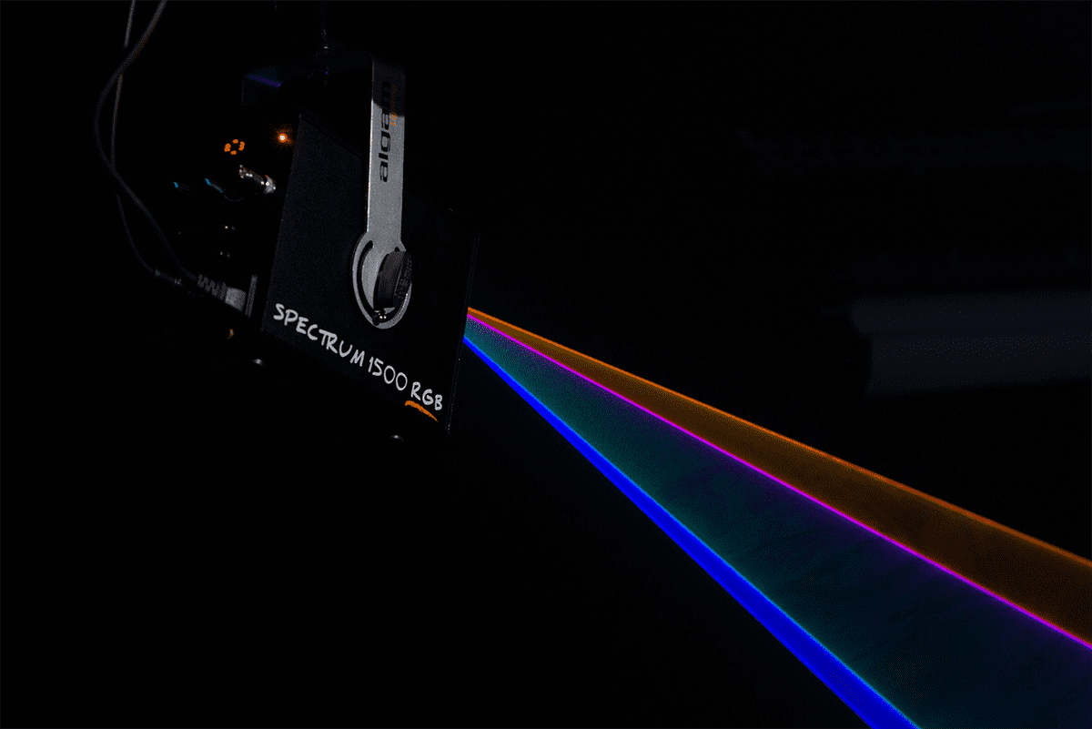 SPECTRUM 1500 RGB - LASER POLICROMO VERDE ROSSO BLU