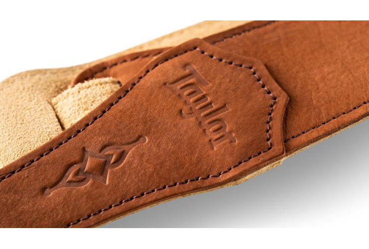 STRAP MEDIUM BROWN SANDED SUEDE 2.5"