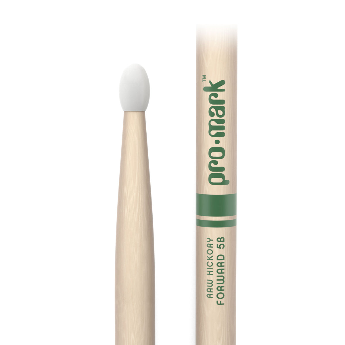 CLASSIC FORWARD 5B RAW HICKORY DRUMSTICK OVAL NYLON TIP