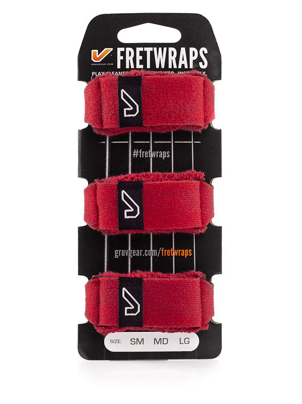 FretWraps 3-Pack Fire Red - Small