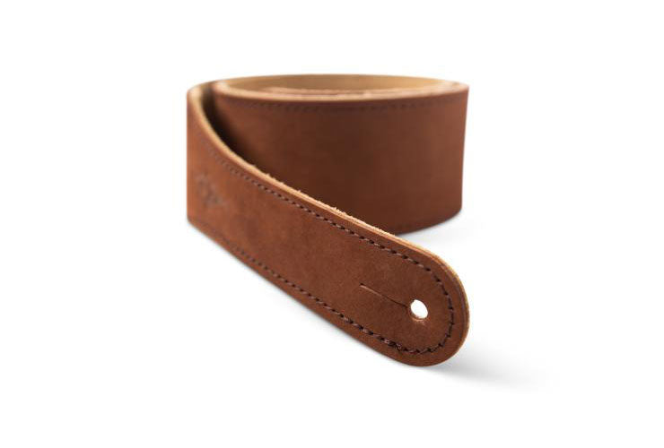 STRAP MEDIUM BROWN SANDED SUEDE 2.5"