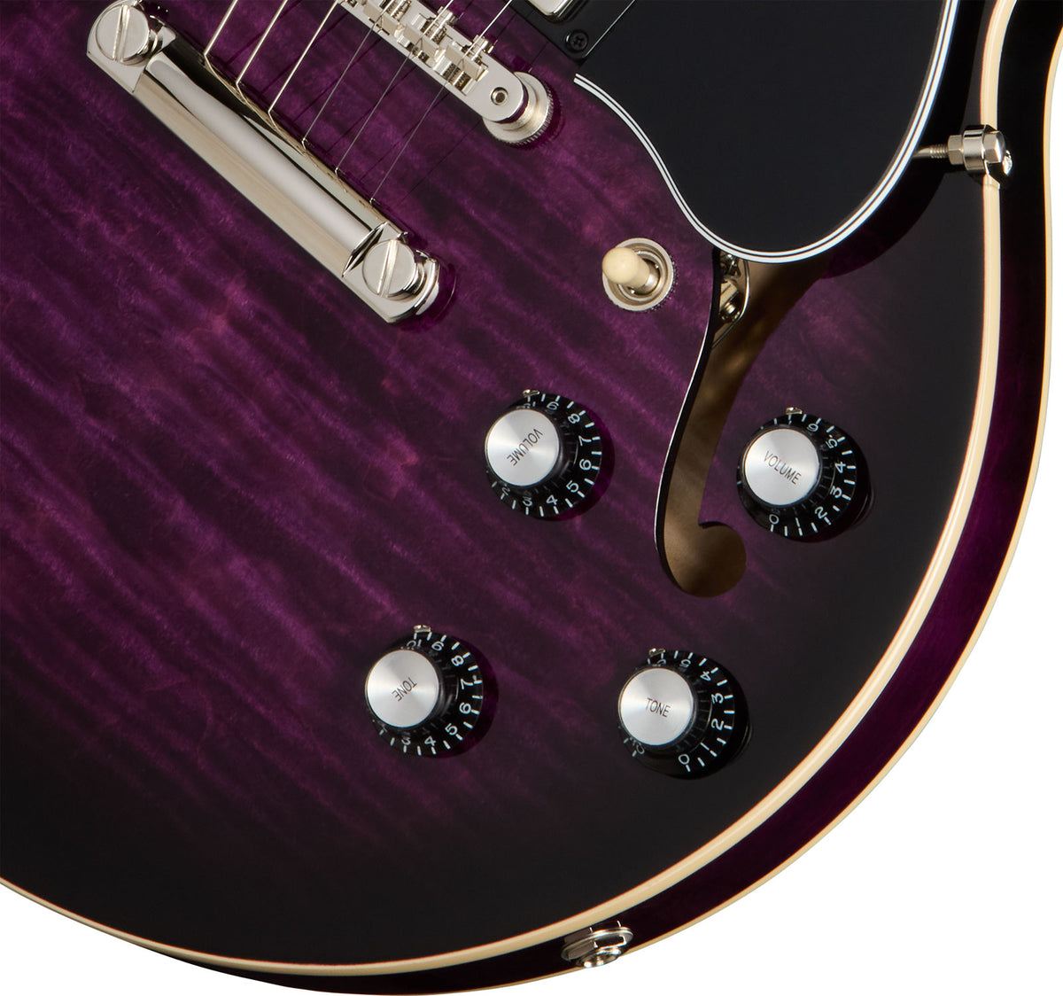ES-339 Fiammato Dark Purple Burst Moderno