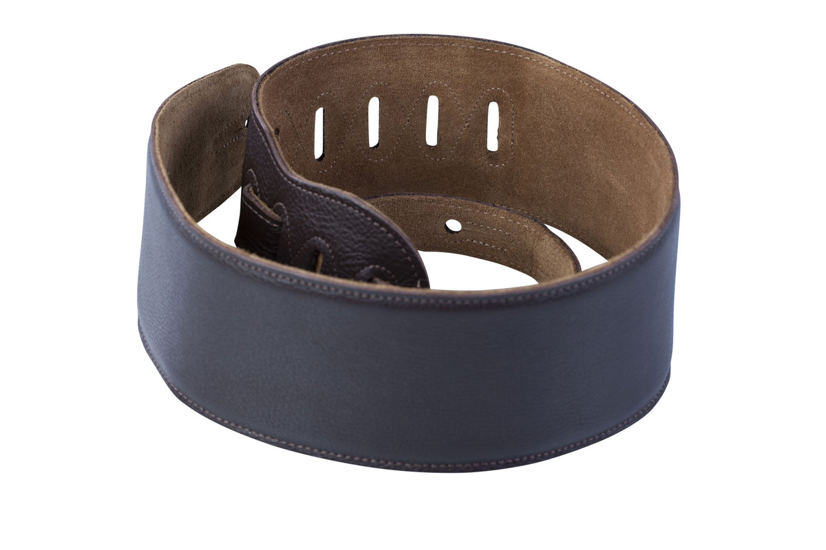Pelle Imbottita Con Retro In Camoscio Per Basso 9cm - Marrone Scuro