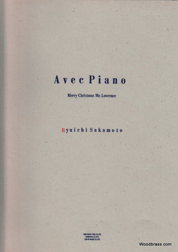 SAKAMOTO R. - AVEC PIANO - MERRY CHRISTMAS MISTER LAWRENCE - PIANO