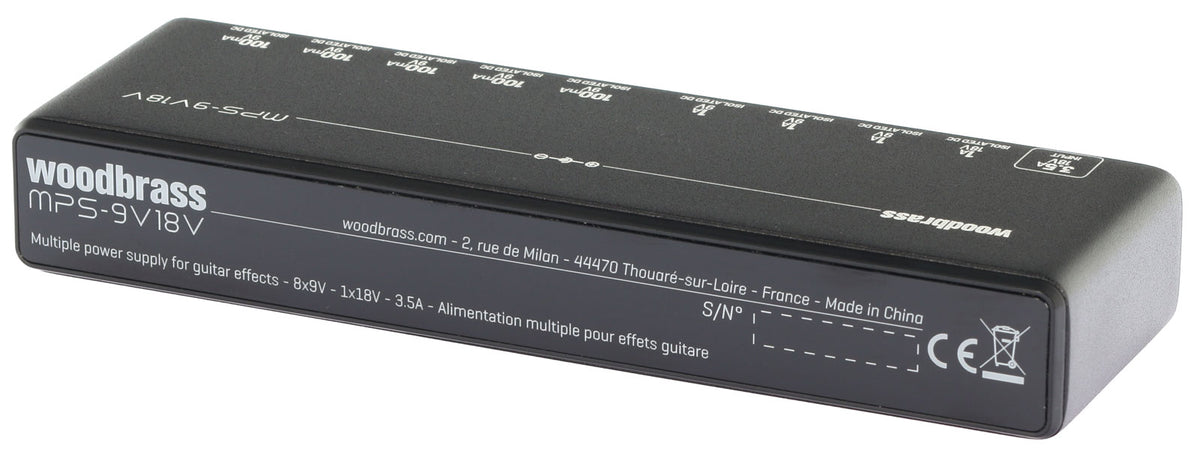 MPS-9V18V, Alimentatore Slim Per 9 Pedali