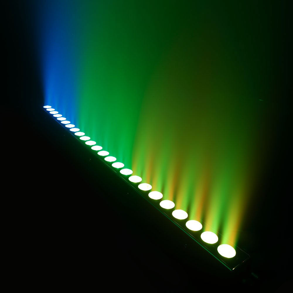 TRIBAR 400 IR - BARRA LED TRICOLORE (RGB) 24 X 3 W SCATOLA NERA CON TELECOMANDO A INFRAROSSI