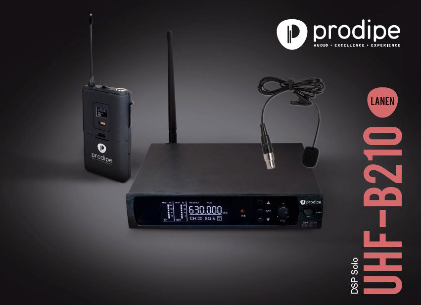 UHF B210 DSP Microfono lavalier Solo