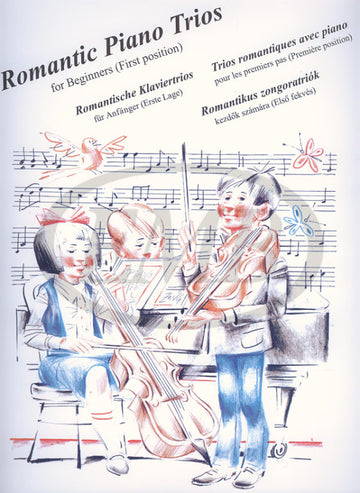 Romantic Piano Trios For Beginners - Piano