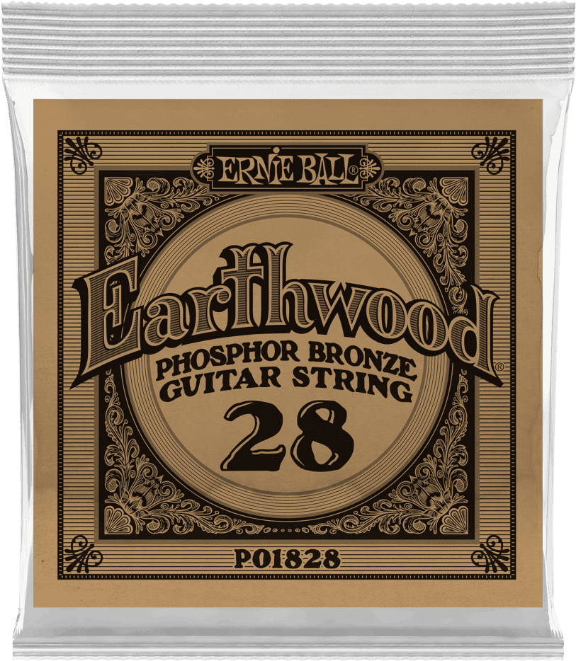 .028 EARTHWOOD PHOSPHOR BRONZE ACOUSTIC GUITAR STRINGS