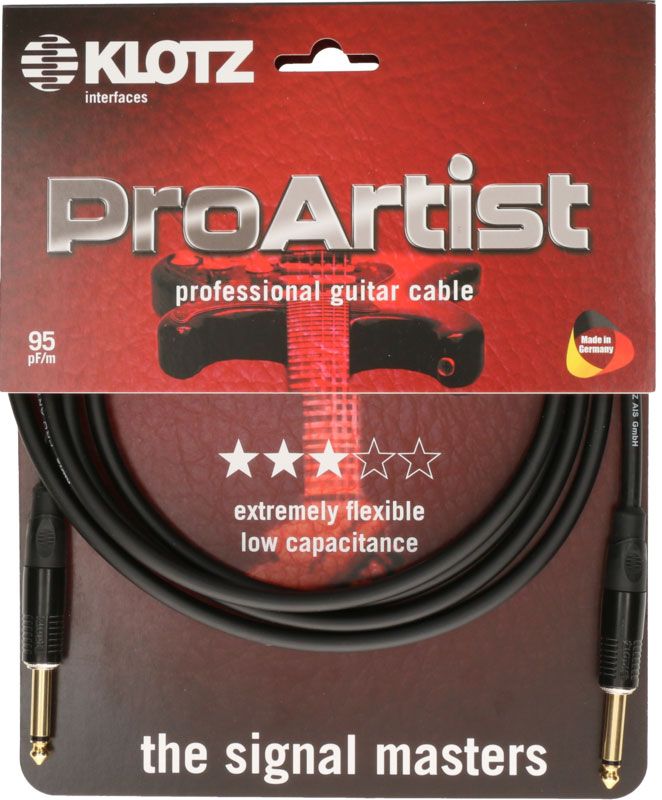 Pro Artist Cavo Strumento 3M Jack Mono - Jack Mono