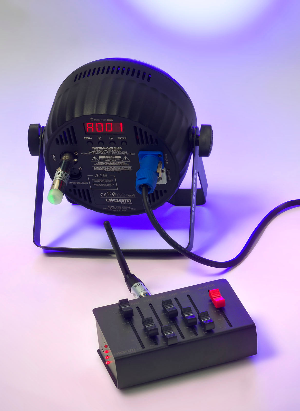 DMX-WRB Ricevitore DMX wireless a batteria