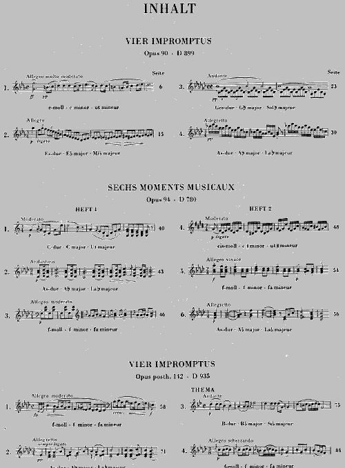 Impromptus And Moments Musicaux - Schubert