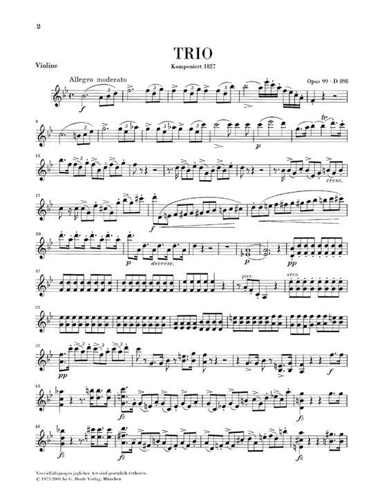 Schubert F. - Piano Trios