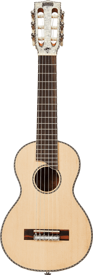 Guitalele Naturale Testa Perlata + Custodia