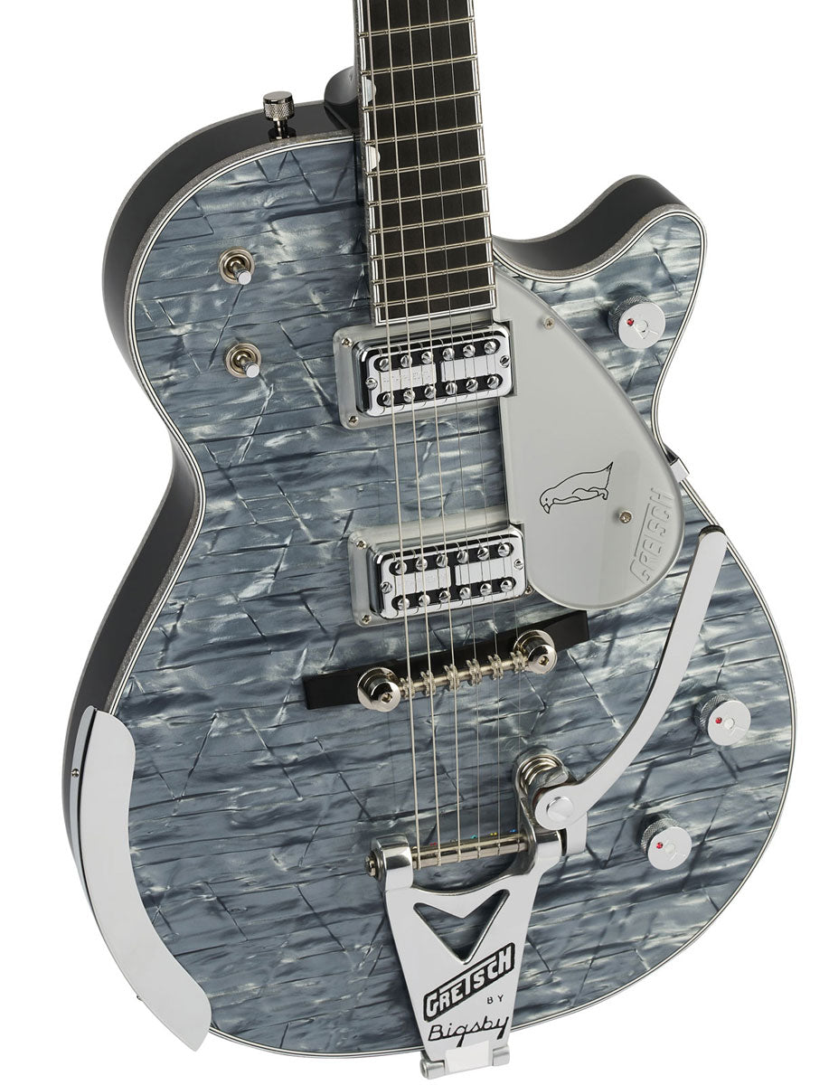 G6134T-58 LTD Penguin String-Thru Bigsby Ebo Azzurro perlato