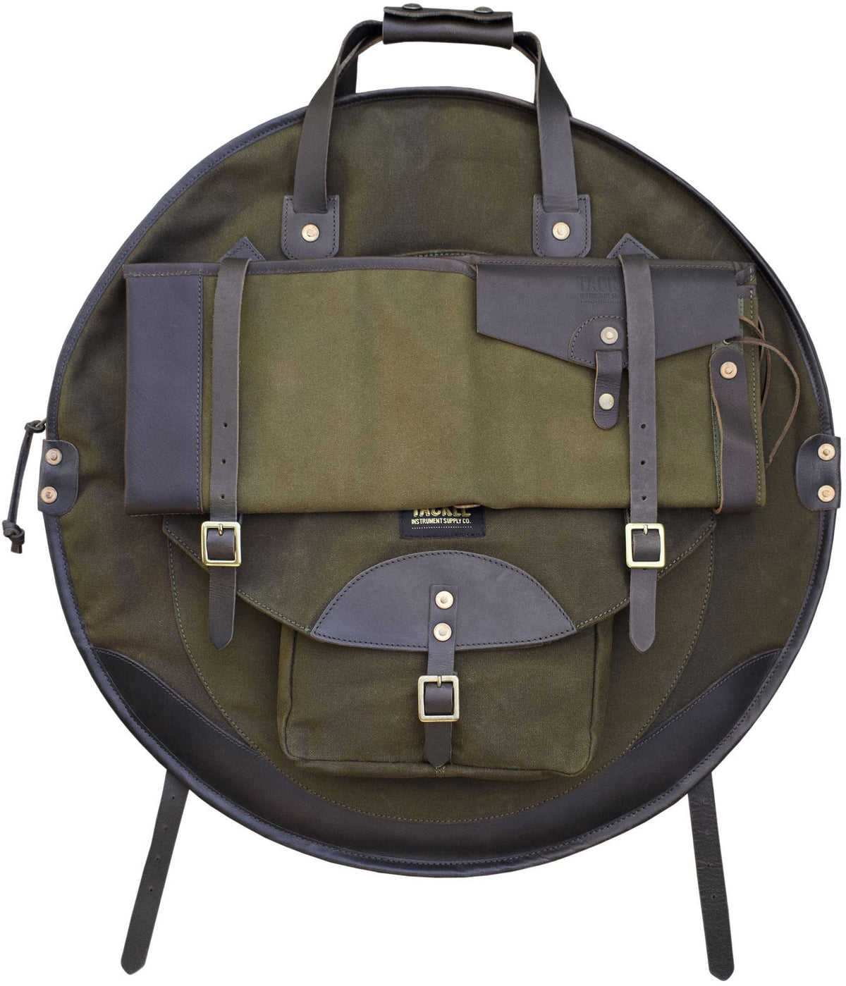 Zaino per piatti 22" - Verde/Marrone Scuro