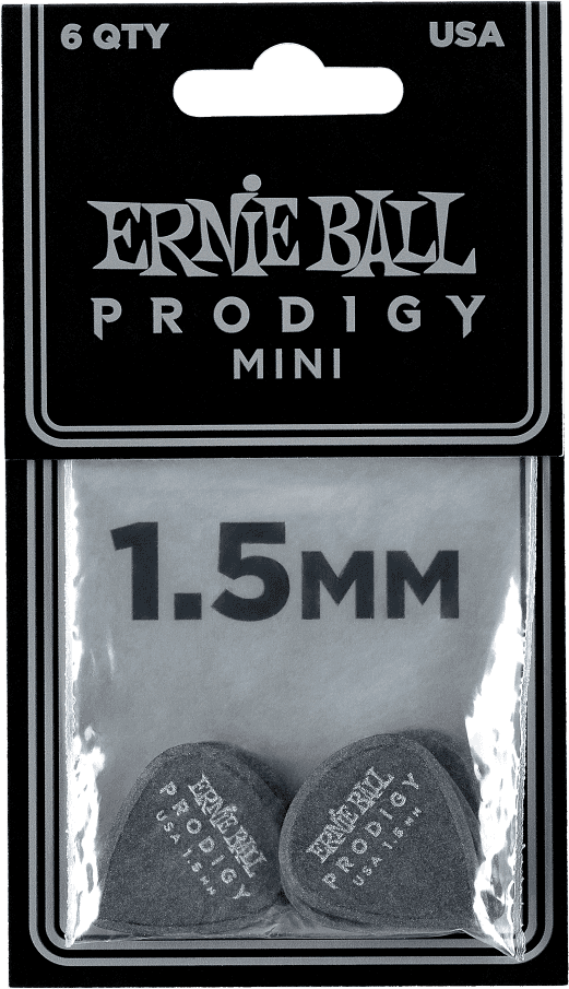 Plettri Prodigy Sacchetto Da 6 Neri Mini 1,5Mm