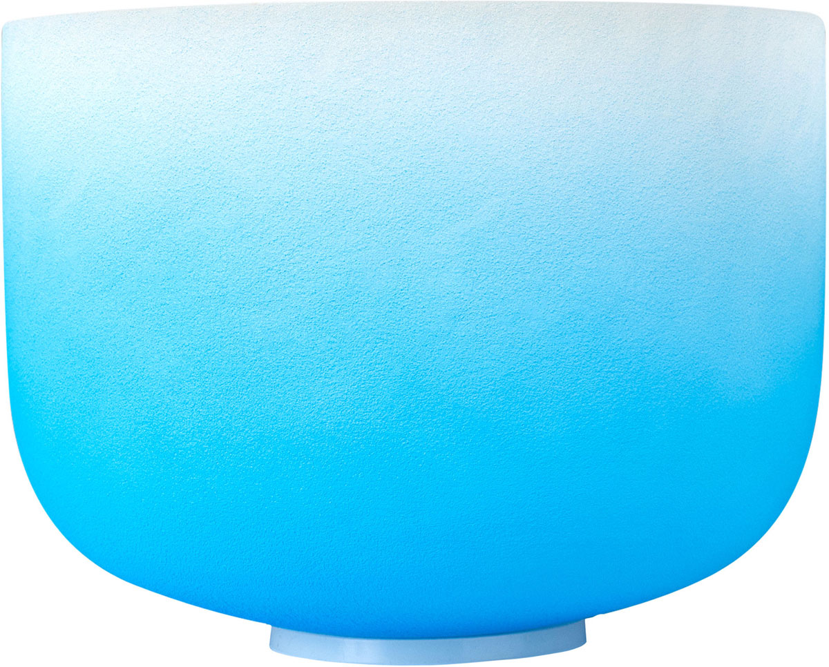 Campana sonora in cristallo Chakra 10" - Gola blu G (432 Hz)