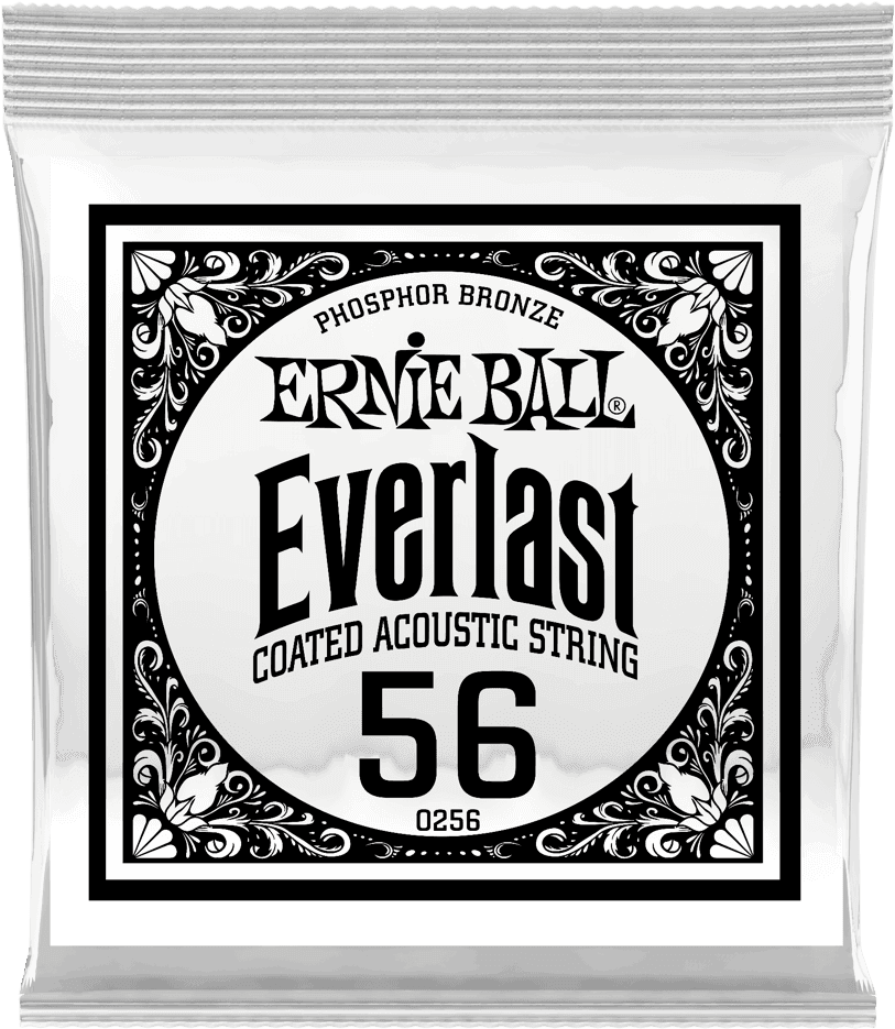 .056 EVERLAST COATED PHOSPHOR BRONZE ACOUSTIC GUITAR STRINGS