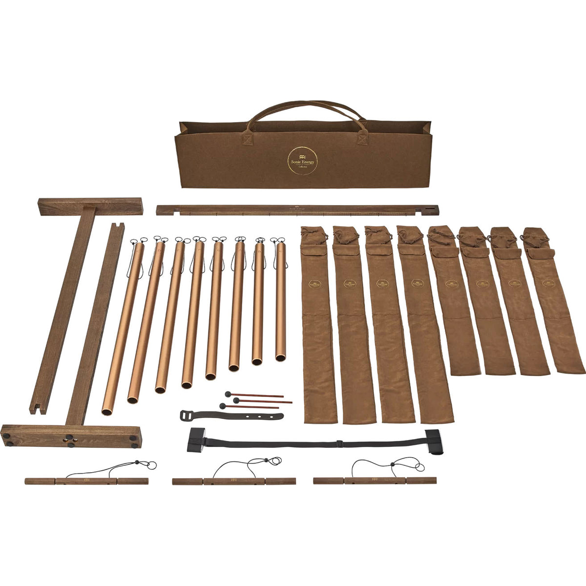 SBTSETM - Set di tubi da bagno sonoro da 8 pezzi 440 Hz Bronzo