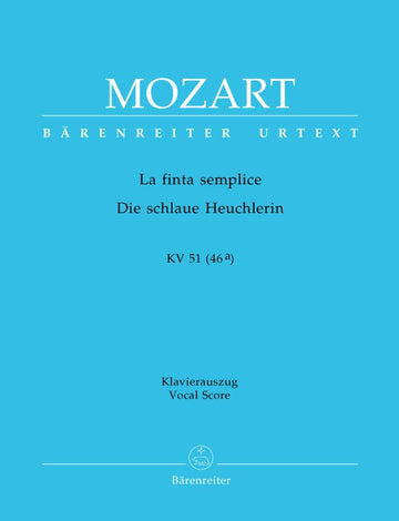 Mozart W.a. - La finta semplice KV 51(46a) - Spartito vocale