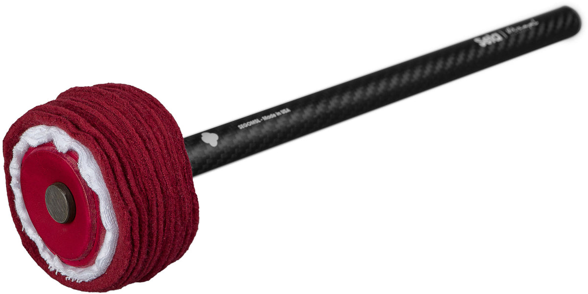 Gong Mallet Vikrampal Fine Touch Soft - Large, Burgundy