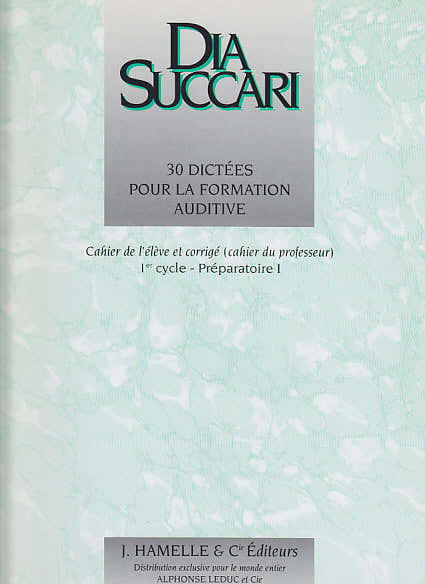 SUCCARI DIA - 30 dettati per l'educazione dell'orecchio (preparatorio 1)