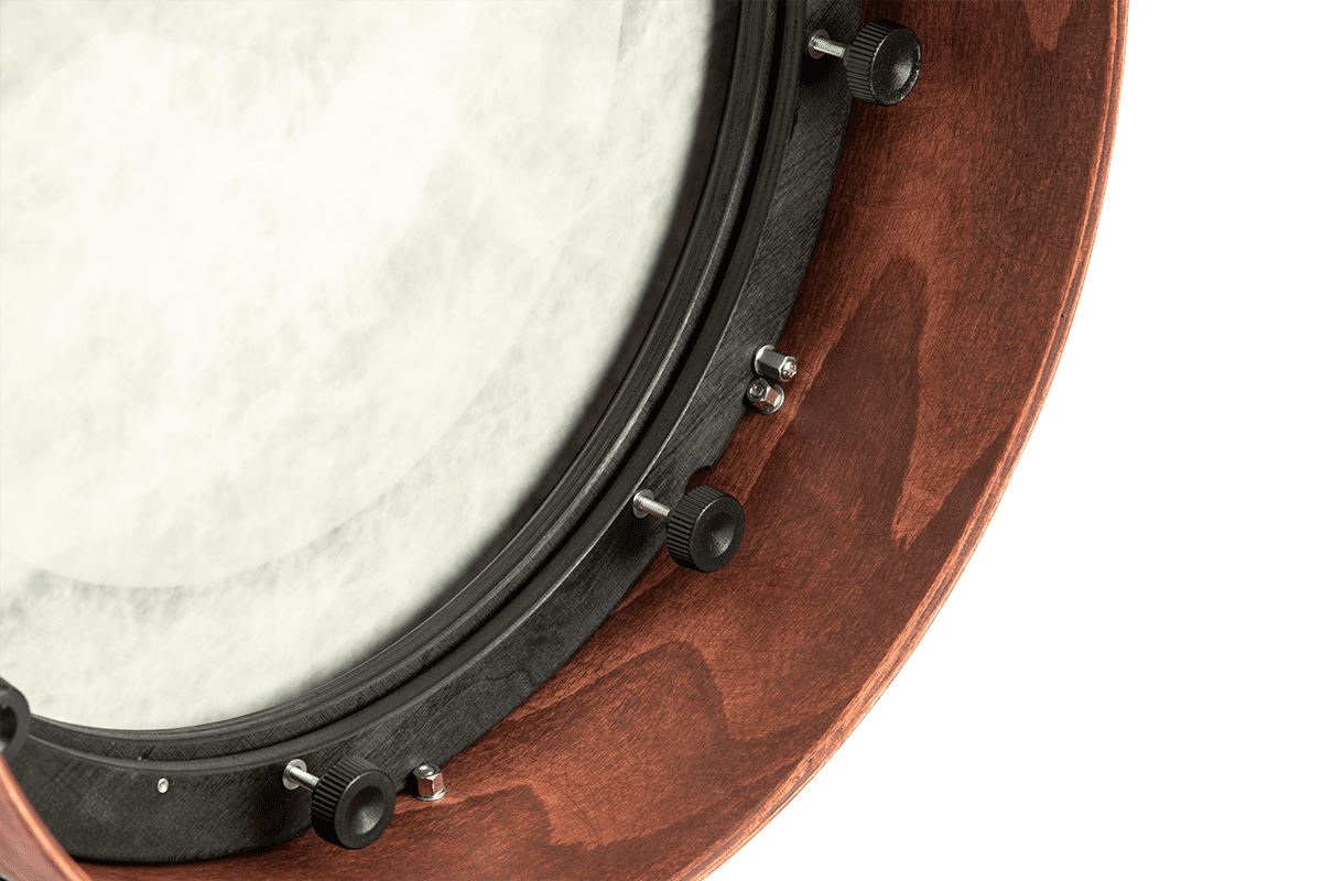 TRADITIONAL FRAME DRUM BODHRAN NEOTRAD BLACK BROWN 14 MYLARHEAD