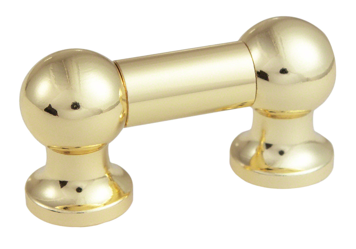 TL12S25-BR Blocchetto Tubo 25mm Dorato Singolo Tirante (X1)
