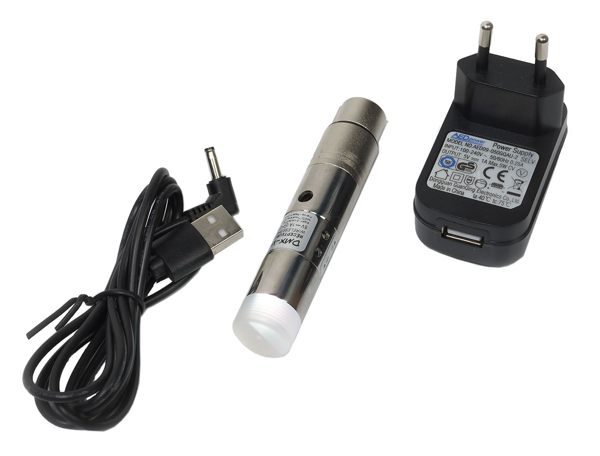 DMX-WRB Ricevitore DMX wireless a batteria