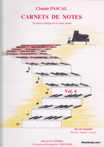 Pascal Claude - Quaderni di appunti Vol.4 - Piano