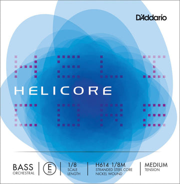 H614-1/8M DOUBLE BASS STRING SET E 1/8 MEDIUM (805MM)