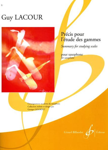Précis Pour L'Étude Des Gammes Sassofono - Lacour