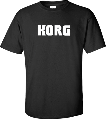 T-Shirt Korg M Textile Tee Shirts Black Korg Size M