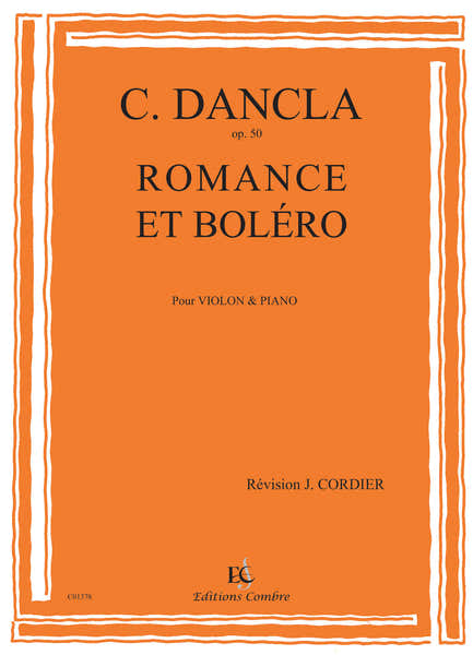 Dancla Charles - Romance et Bolero Op.50 - Violon et Piano